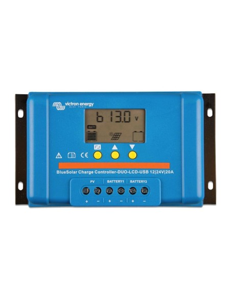 Victron Energy: vendita all'ingrosso Regolatore di Carica PWM BlueSolar DUO 20A 12/24V Display LCD e USB Victron Energy - SCC...