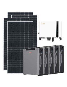 Three-phase photovoltaic kit 5850W 5kW inverter 26.85kWh Weco 5k3 XP lithium battery Solis