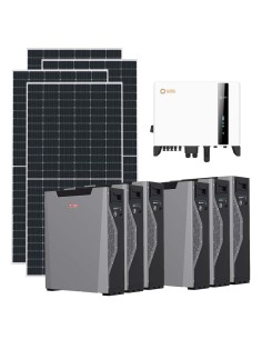 Trifase: vendita all'ingrosso Kit fotovoltaico trifase 10530W inverter 10kW batteria al litio 32.22kWh Weco 5k3 XP Solis