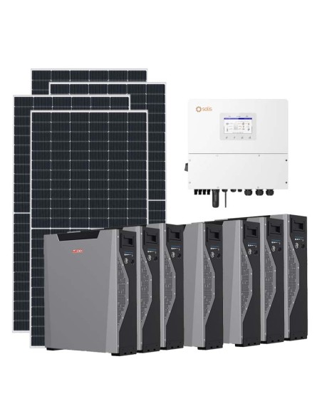 Three-phase photovoltaic kit 21060W 20kW inverter 37.59kWh Weco 5k3 XP lithium battery Solis