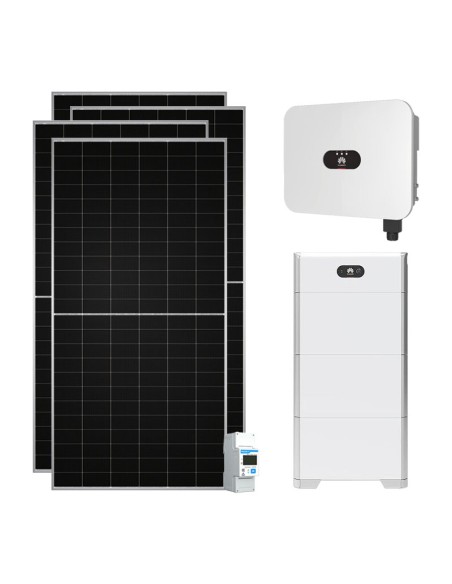 Monofase: vendita all'ingrosso Kit fotovoltaico monofase 4720W inverter 4kW accumulo 15kWh LUNA2000 Huawei