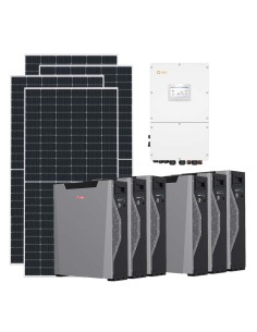 Three-phase photovoltaic kit 30420W 30kW inverter 32.22kWh Weco 5k3 XP lithium battery Solis