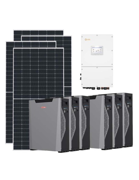 Three-phase photovoltaic kit 30420W 30kW inverter 32.22kWh Weco 5k3 XP lithium battery Solis