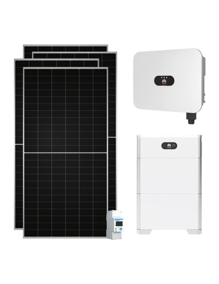 Kit fotovoltaico monofase 5900W inverter 5kW accumulo 10kWh LUNA2000 Huawei