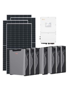 Trifase: vendita all'ingrosso Kit fotovoltaico trifase 30420W inverter 30kW batteria al litio 37.59kWh Weco 5k3 XP Solis