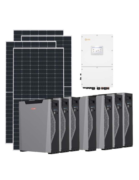 Three-phase photovoltaic kit 50310W 50kW inverter 37.59kWh Weco 5k3 XP lithium battery Solis