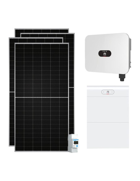 Monofase: vendita all'ingrosso Kit fotovoltaico monofase 5310W inverter 4.6kW accumulo 14kWh LUNA2000 Huawei