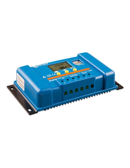 BlueSolar PWM Charge Controller 5A 12/24V LCD Display and USB Victron Energy - SCC010005050