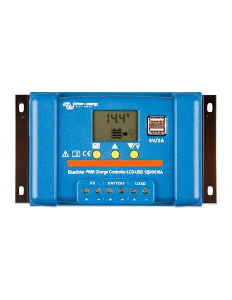 Victron Energy: vendita all'ingrosso Regolatore di Carica PWM BlueSolar 10A 12/24V Display LCD e USB Victron Energy - SCC0100...