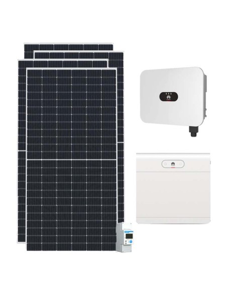 Monofase: vendita all'ingrosso Kit fotovoltaico monofase 5265W inverter 4.6kW accumulo 7kWh LUNA2000 Huawei