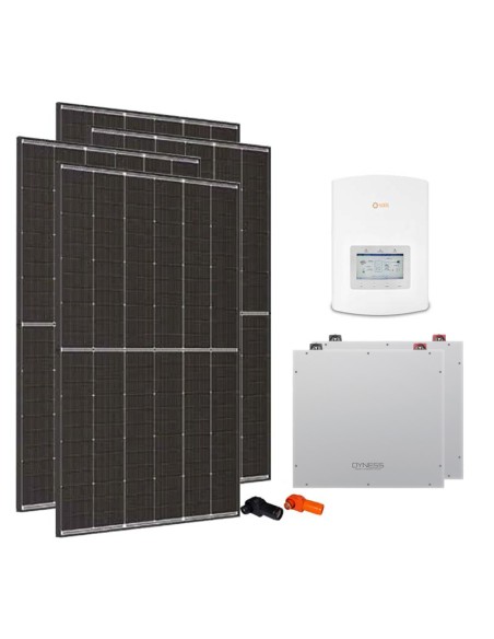 Single-phase photovoltaic kit 3640W 3.6kW Solis inverter Dyness DL5.0C 10.24kWh lithium battery