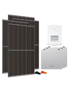 Single-phase photovoltaic kit 5460W 5kW Solis inverter Dyness DL5.0C 15.36kWh lithium battery