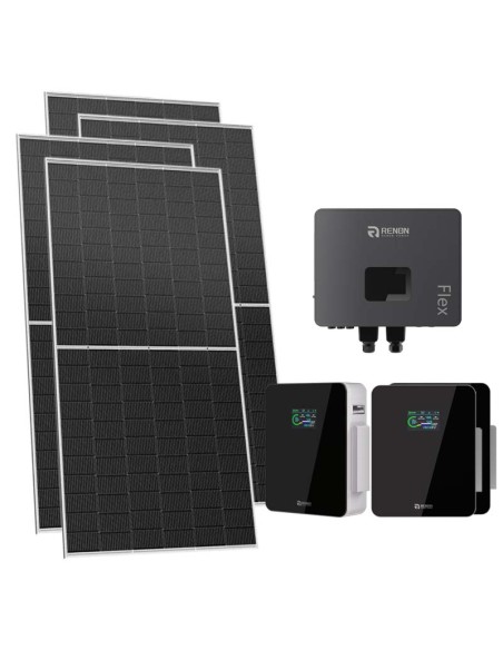 Single-phase photovoltaic kit 6200W 6kW IFL06 Renon Power inverter Xcellent 15.36kWh lithium battery