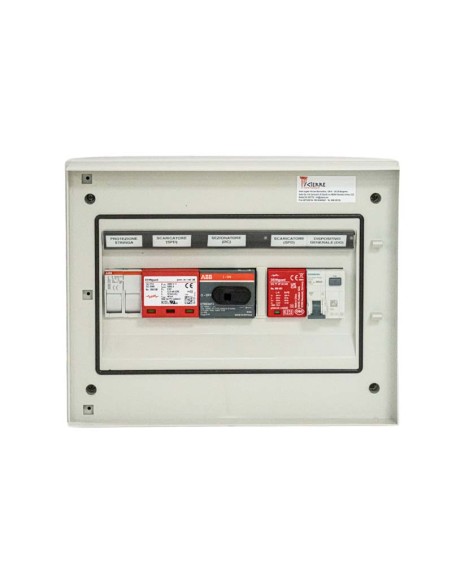 Quadri elettrici: vendita all'ingrosso Quadro total box AC/DC monofase 3/4kW 1 stringa 600V 25A Icierre