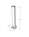 ZCS Azzurro metal support for mounting 22KW charging station - ZVA-PILLAR-22K