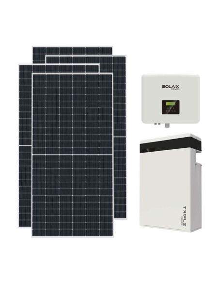 Single phase photovoltaic kit 8190W 7.5kW inverter 5.8KWh lithium battery T-BAT-H5.8 Solax Power