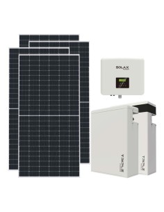 Monofase: vendita all'ingrosso Kit fotovoltaico monofase 8190W inverter 7.5kW batteria al litio 11.6KWh T-BAT-H5.8 Solax Power