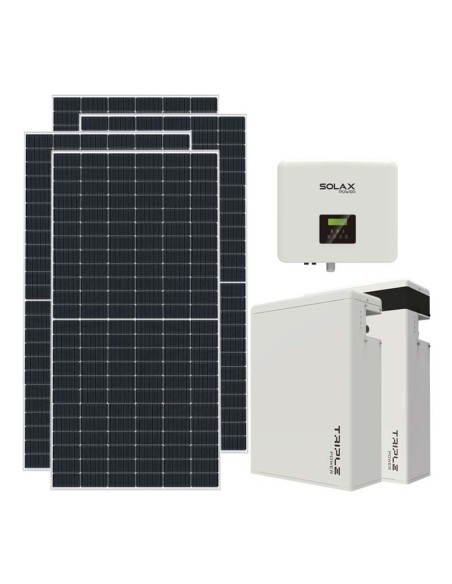Single phase photovoltaic kit 8190W 7.5kW inverter 11.6KWh lithium battery T-BAT-H5.8 Solax Power