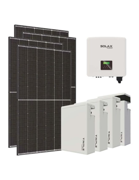 Trifase: vendita all'ingrosso Kit fotovoltaico trifase 10800W inverter 10kW batteria al litio 23.2KWh T-BAT-H5.8 Solax Power