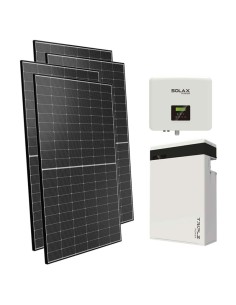 Monofase: vendita all'ingrosso Kit fotovoltaico monofase 7500W inverter 7.5kW batteria al litio 5.8KWh T-BAT-H5.8 Solax Power