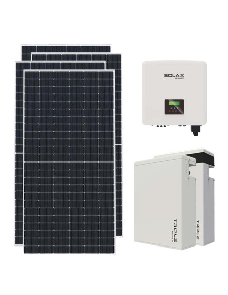 Three-phase photovoltaic kit 10530W 10kW inverter 11.6KWh lithium battery T-BAT-H5.8 Solax Power