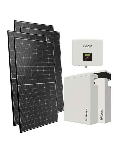 Monofase: vendita all'ingrosso Kit fotovoltaico monofase 7500W inverter 7.5kW batteria al litio 11.6KWh T-BAT-H5.8 Solax Power