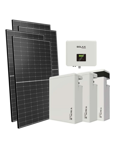 Single phase photovoltaic kit 7500W 7.5kW inverter 17.4KWh lithium battery T-BAT-H5.8 Solax Power