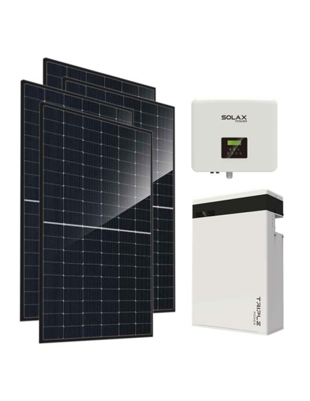 Monofase: vendita all'ingrosso Kit fotovoltaico monofase 8280W inverter 7.5kW batteria al litio 5.8KWh T-BAT-H5.8 Solax Power