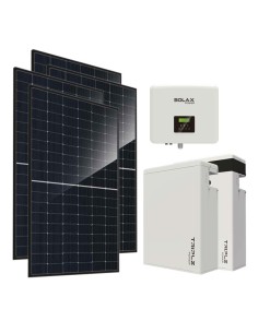 Monofase: vendita all'ingrosso Kit fotovoltaico monofase 8280W inverter 7.5kW batteria al litio 11.6KWh T-BAT-H5.8 Solax Power