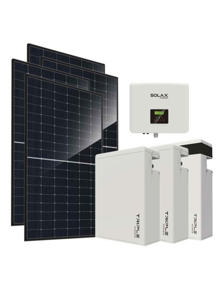 Monofase: vendita all'ingrosso Kit fotovoltaico monofase 8280W inverter 7.5kW batteria al litio 17.4KWh T-BAT-H5.8 Solax Power
