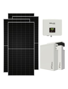 Monofase: vendita all'ingrosso Kit fotovoltaico monofase 8260W inverter 7.5kW batteria al litio 11.6KWh T-BAT-H5.8 Solax Power