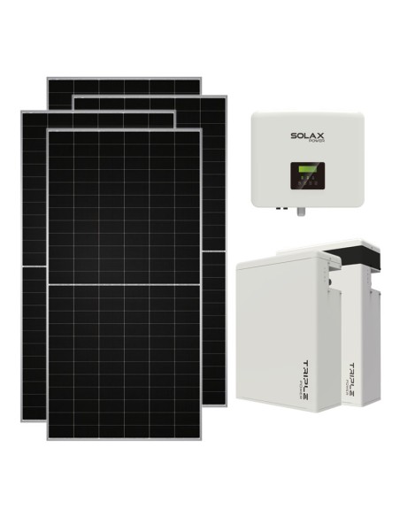 Single phase photovoltaic kit 8260W 7.5kW inverter 11.6KWh lithium battery T-BAT-H5.8 Solax Power