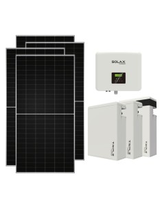 Single phase photovoltaic kit 8260W 7.5kW inverter 17.4KWh lithium battery T-BAT-H5.8 Solax Power