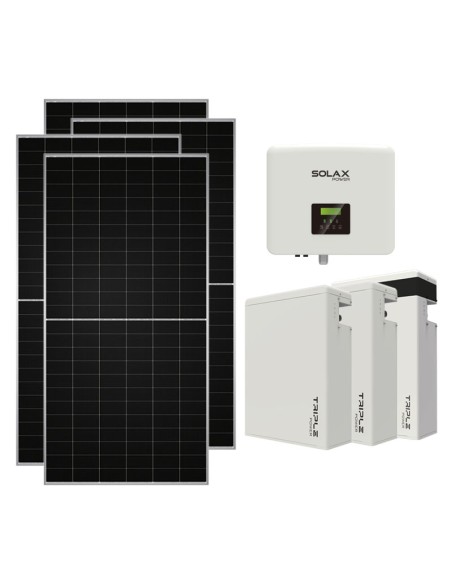 Single phase photovoltaic kit 8260W 7.5kW inverter 17.4KWh lithium battery T-BAT-H5.8 Solax Power