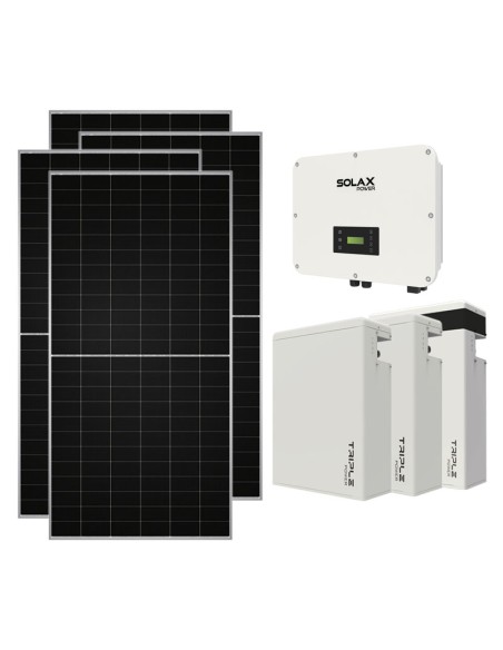 Three phase photovoltaic kit 20060W 20kW inverter 17.4KWh lithium battery T-BAT-H5.8 Solax Power