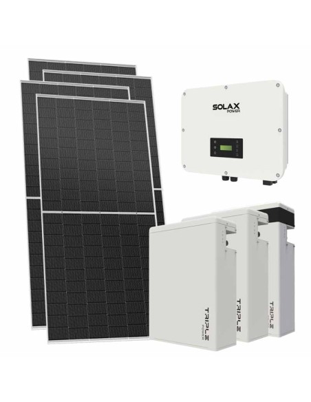Trifase: vendita all'ingrosso Kit fotovoltaico trifase 21080W inverter 20kW batteria al litio 17.4KWh T-BAT-H5.8 Solax Power