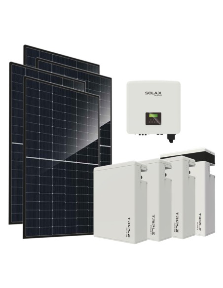 Three-phase photovoltaic kit 10120W 10kW inverter 23.2KWh lithium battery T-BAT-H5.8 Solax Power