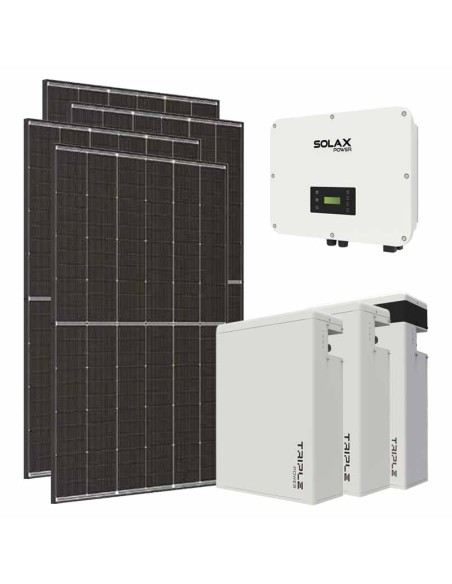 Trifase: vendita all'ingrosso Kit fotovoltaico trifase 10100W inverter 10kW batteria al litio 23.2KWh T-BAT-H5.8 Solax Power