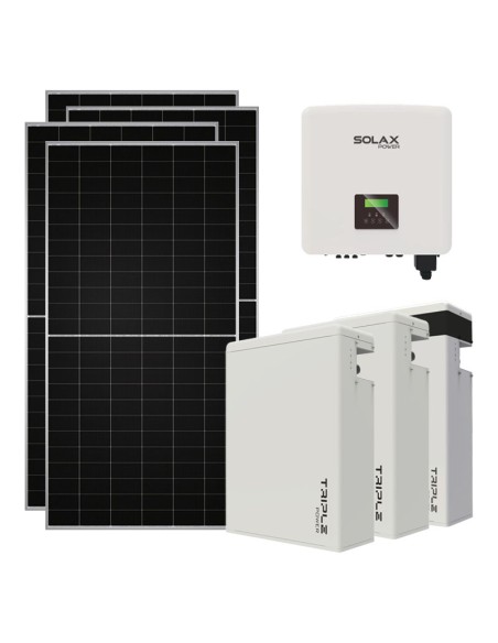 Trifase: vendita all'ingrosso Kit fotovoltaico trifase 10620W inverter 10kW batteria al litio 17.4KWh T-BAT-H5.8 Solax Power
