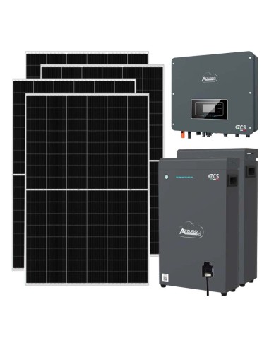 Monofase: vendita all'ingrosso Kit fotovoltaico monofase 4095W inverter 3.6kW batteria al litio 10.2kWh LV ZSX5000 S Zucchetti