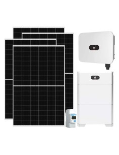Monofase: vendita all'ingrosso Kit fotovoltaico monofase 5005W inverter 4.6kW Huawei batteria al litio 10kWh LUNA2000
