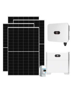Monofase: vendita all'ingrosso Kit fotovoltaico monofase 6370W inverter 6kW Huawei batteria al litio 5kWh LUNA2000