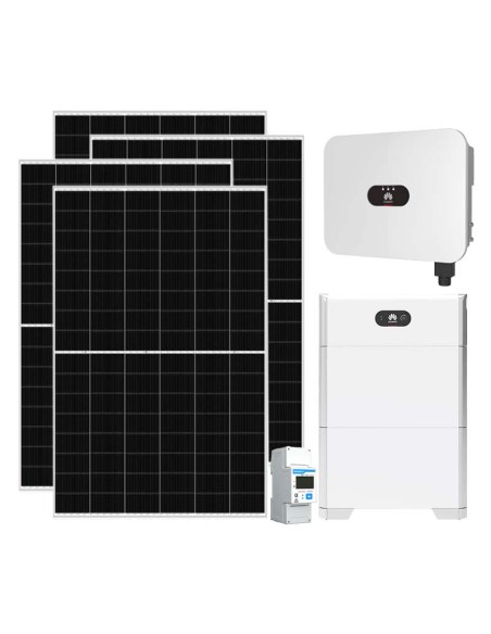 Single-phase photovoltaic kit 6370W 6kW inverter Huawei 10kWh LUNA2000 lithium battery