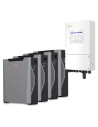Single-phase storage system 8kW Solis inverter 21.48kWh Weco lithium battery 5k3 XP