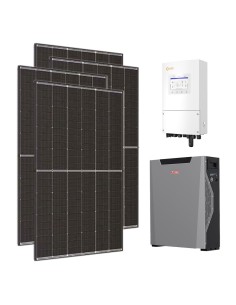 Single-phase photovoltaic kit 8080W 8kW inverter 5.3kWh Weco 5k3 XP lithium battery Solis