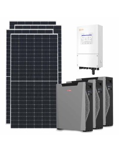 Single-phase photovoltaic kit 8190W 8kW Solis inverter 16.1kWh Weco 5k3 XP lithium battery