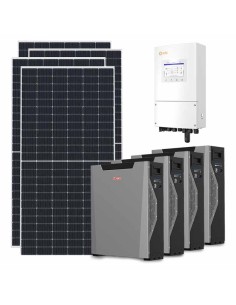 Monofase: vendita all'ingrosso Kit fotovoltaico monofase 8190W inverter 8kW batteria al litio 21.4kWh Weco 5k3 XP Solis