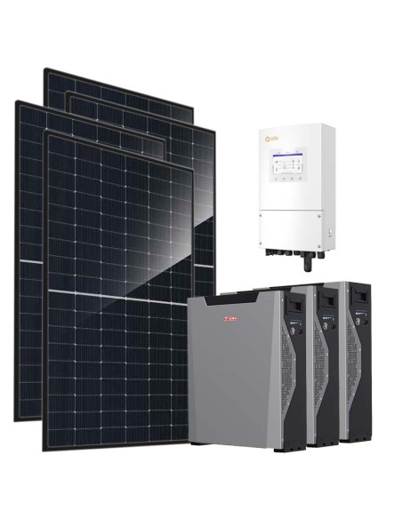 Single-phase photovoltaic kit 8280W 8kW inverter 16.1kWh Weco 5k3 XP lithium battery Solis