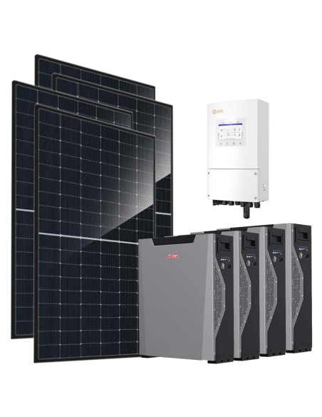 Single-phase photovoltaic kit 8280W 8kW inverter 21.4kWh Weco 5k3 XP lithium battery Solis