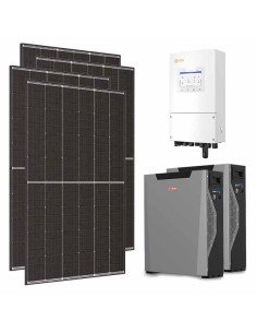 Monofase: vendita all'ingrosso Kit fotovoltaico monofase 8645W inverter 8kW batteria al litio 10.7kWh Weco 5k3 XP Solis